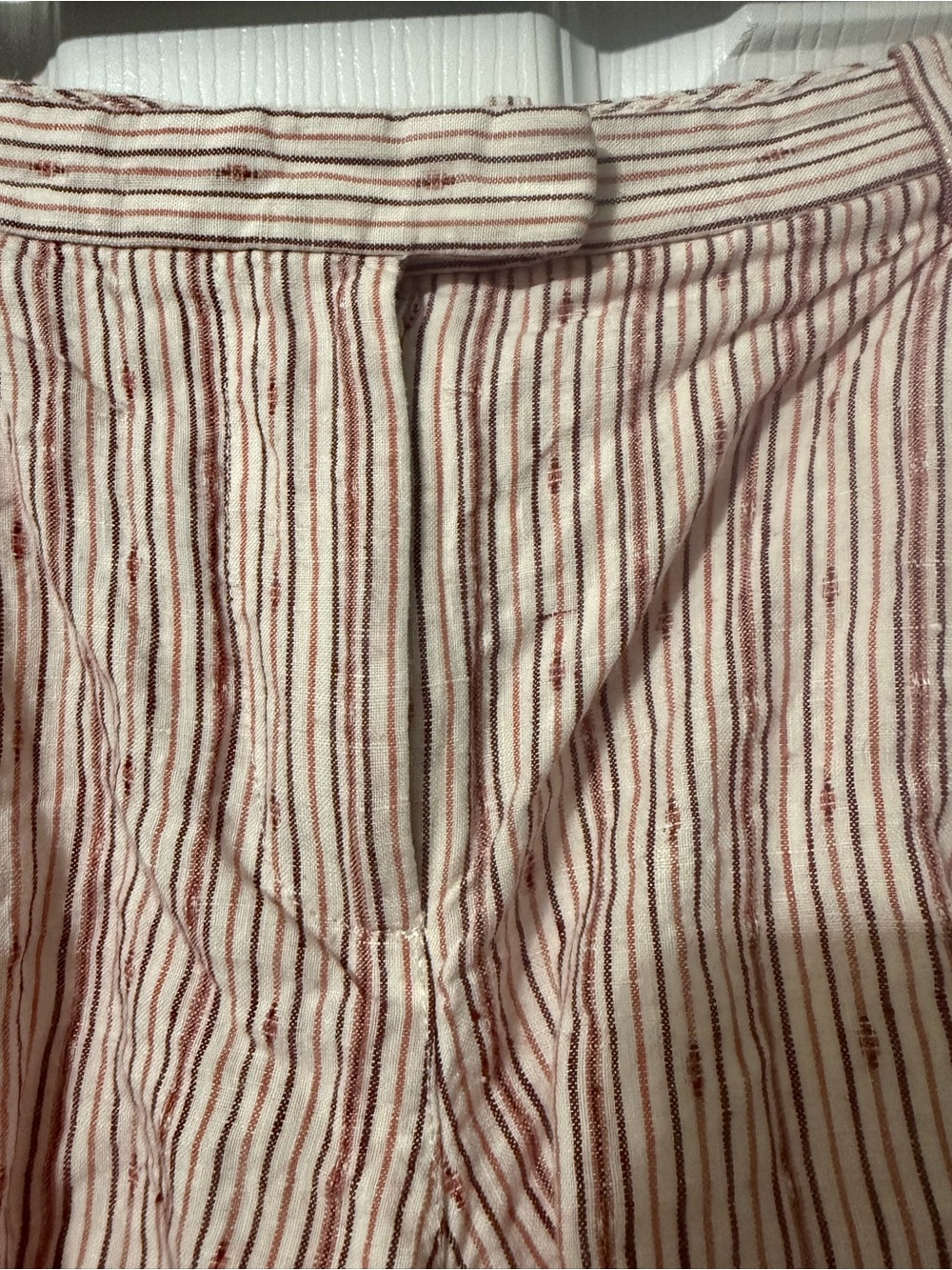 ATM 100% Linen Women's Lined Striped Shorts- 8 - Picture 4 of 9